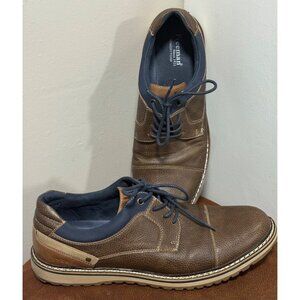 Freeman Jason Brown Oxford Shoes 1921 Men's Size 11 M Memory Foam Lace up Casual